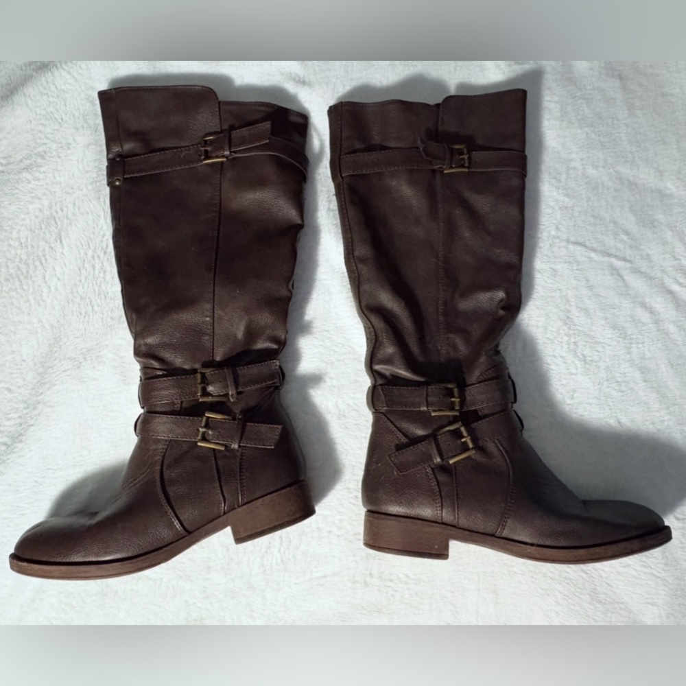 Journee Collection Brown Wide Calf Women's Bite Boot